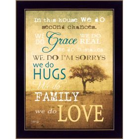 "We Do" By Marla Rae, Printed Wall Art, Ready To Hang Framed Poster, Black Frame