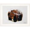 "Bear in the Mountains" by Andreas Lie, Ready to Hang Framed Print, White Frame