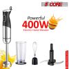 5Core 400W Immersion Hand Blender Multifunctional Electric 9 speed 2 accessories HB 1516