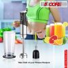 5Core 400W Immersion Hand Blender Multifunctional Electric 9 speed 2 accessories HB 1516