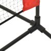 Tennis Net Black and Red 157.5"x39.4"x34.3" Polyester