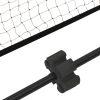 Tennis Net Black and Red 157.5"x39.4"x34.3" Polyester