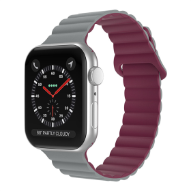 Magnetic Suction Loop Watch Strap (Option: Greywine red)