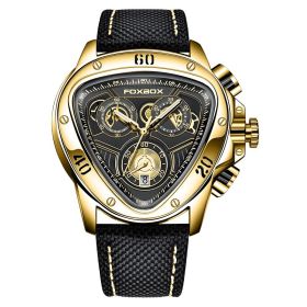 Triangular Snake Head Multi-functional Chronometer (Option: Golden black)