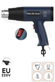 High Power Industrial Heat Shrink Film Hair Dryer (Option: Twospeed thermostat 220V-European standard4 nozzles-EU)