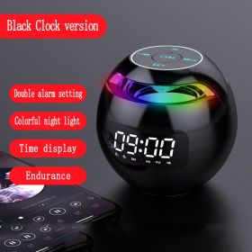 Clock Colorful Bluetooth Speaker Mini Portable (Option: H)