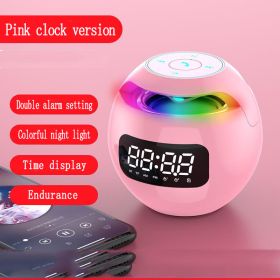 Clock Colorful Bluetooth Speaker Mini Portable (Option: G)