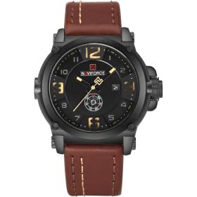 Aviator Vintage Watch Fashion Trend (Option: Black curry)