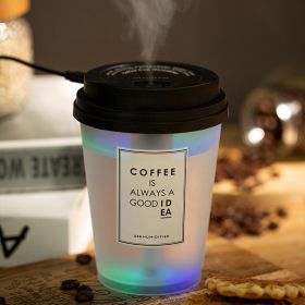 Horse Light Humidifier Domestic Aroma Diffuser Colorful Mini Car Gift Factory Wholesale (Option: Black Cover Transparent)