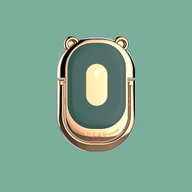 Metal Phone Holder Ring Buckle Bear (Option: Dark green)