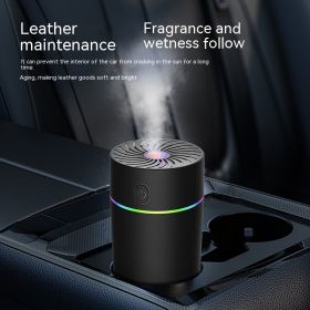 New Car USB Mini Humidifier Automobile Aromatherapy Purifying Air Humidifying Car Humidifier (Option: Battery Black)