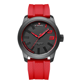 Fashion Junior High School Men's Quartz Watch (Color: Red)