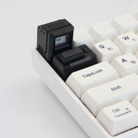 Mechanical Keyboard 80s Macintosh Retro Personality Translucent Keycap (Color: Black)