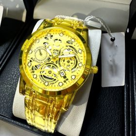 Quartz Fully Automatic Movement Hollow Luminous Waterproof Watch (Option: 1 Style)