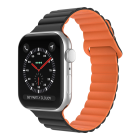 Magnetic Suction Loop Watch Strap (Option: Blackorange)