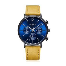 Multi Functional Quartz Waterproof Watch (Color: Yellow)