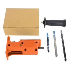 Electric Reciprocating Saw Electric Drill Change Cutting Machine Reciprocating Chuck Mini Handheld Tool Accessories (Color: Orange)