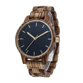 Vintage Casual Wood Watch Fashion (Option: Zebra Mens Style)