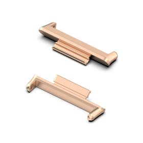 For HUAWEI HUAWEI Watch FIT 2 Metal Connector Head Grain 20mm 22mm1 Pair (Option: Rose Gold 20mm)