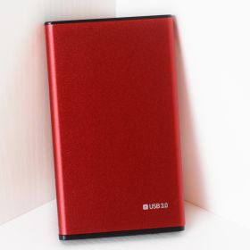 Mechanical SSD Notebook Hard Drive Box Aluminum Alloy (Color: Red)