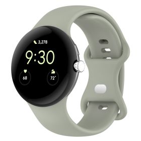 Applicable To Google Smart Watch Strap (Option: Gray Green-Google Pixel Watch2)