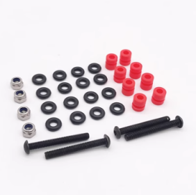 Flying Tower Screw Pack Fittings M3 Silicone Shock Absorber Column (Option: M3 25mm Red)