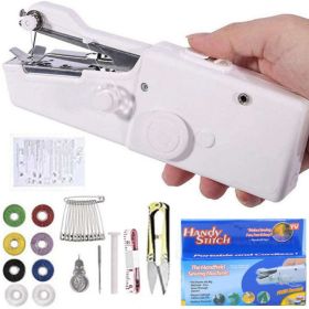 Handheld Mini Sewing Machine Set (Color: White)