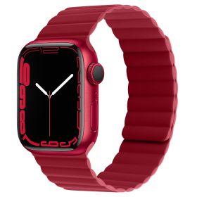 Double-sided Magnetic Absorption IWatch Strap (Option: Official red-38or40or41mm)