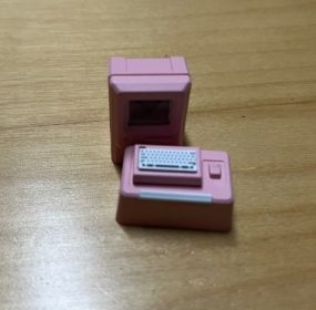 Mechanical Keyboard 80s Macintosh Retro Personality Translucent Keycap (Color: Pink)