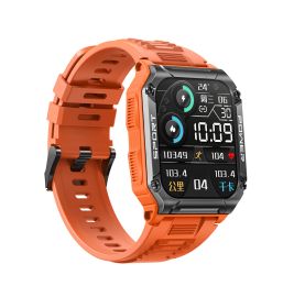 Smartwatch 1.95 Screen Bluetooth Talk Compass (Option: Orange-USB)