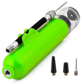 Portable Mini Ball Pump For Volleyball; Football; Basketball; Soccer; Yoga Ball; Hand Air Pump Faster Inflation Gadget (Color: Green)