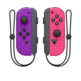 Wireless Switch Controller Joys Con Gamepad For Switch Control With Straps Dual Vibration Joysticks For Switch Joypad (Color: Purple pink)