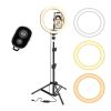 LED TIK Tok Ring Light with Tripod Stand Phone Holder Ringlight Stand for Makeup Tiktok Live Zoom Halo Light