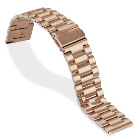 Three Stainless Steel Watchband Switches Have Ears (Option: Rose Gold-22mm)