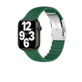 Silicone Stripe IWatch Strap For Men And Women (Option: Alfalfa-38or40or41mm)