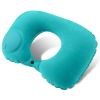 Inflatable Travel Pillow; Pressing U-shaped Neck Pillow; Portable Sleeping Pillow For Airplane; Train; Car; Office