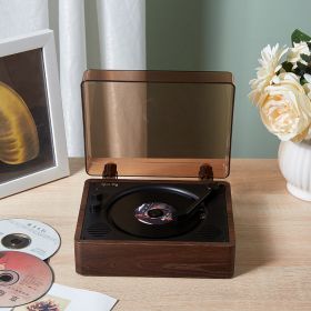 Wooden Vintage Portable Tray CD Player Player (Option: Walnut)